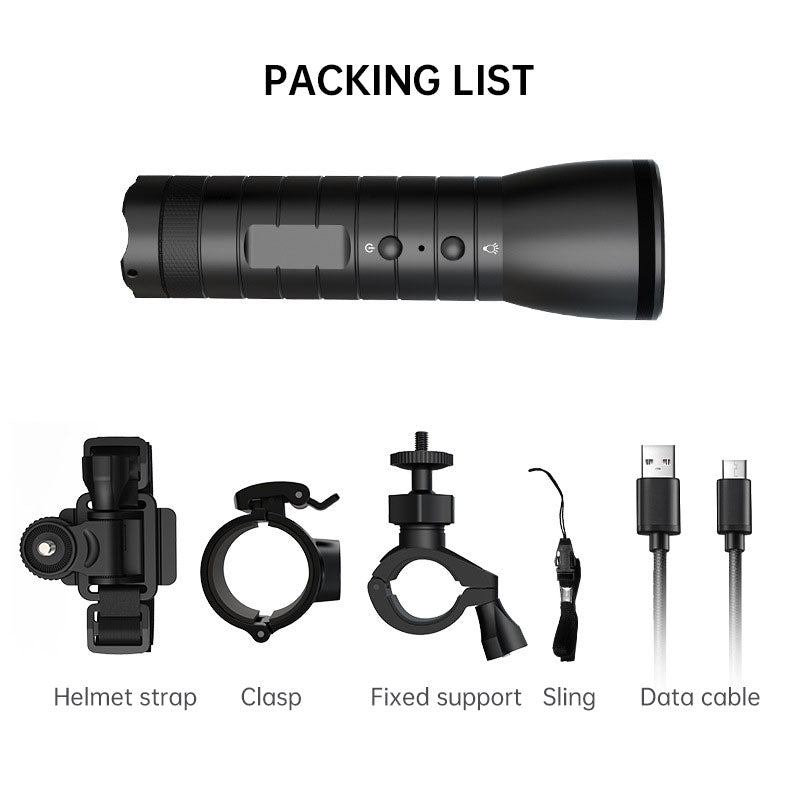 Outdoor HD Video Night Vision Flashlight Camera Waterproof Helmet Camera - V.I.P Digital Presence