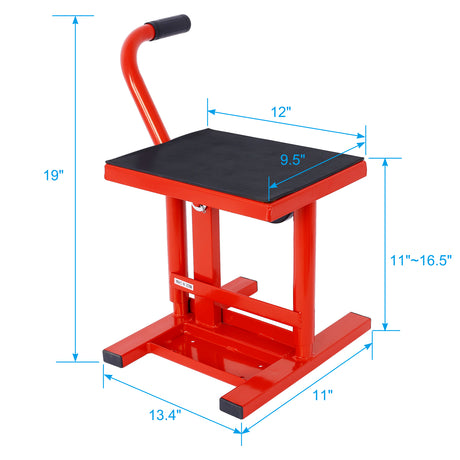 Motorcycle Dirt Bike Stands and Lifts Jack Stand Steel Lift 11"-16.5" Adjustable Height 330 LBS Load Capacity Heavy Duty Steel R - V.I.P Digital Presence