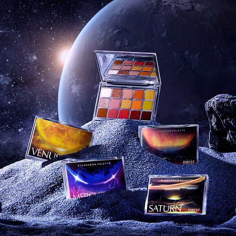 QIBEST Starry Eye Shadow Earth Color Mashed Potato Pearlescent Matte Glitter Eyeshadow Powder 15 Color Eyeshadow - V.I.P Digital Presence