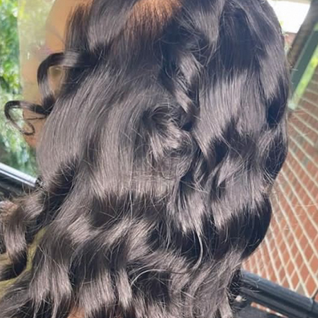 New Women's Chemical Fiber Front Lace Wavy Long Curly Cute Hair Lanting Wig Headgear - V.I.P Digital Presence