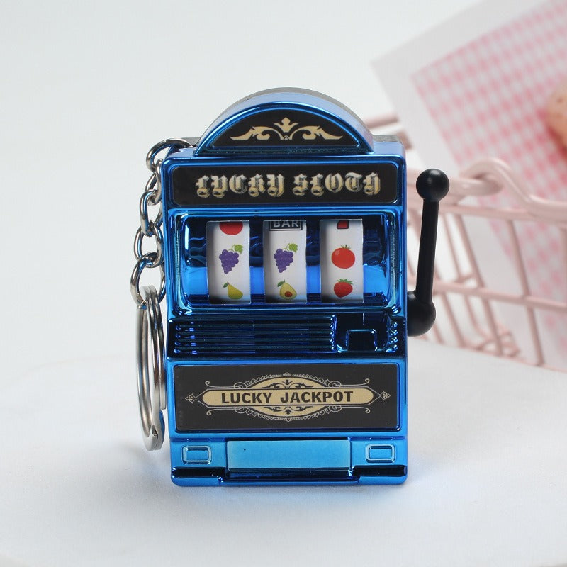 Mini fruit machine keychain pendant spinning machine game slot machine slot machine small toy lucky draw decoration - V.I.P Digital Presence