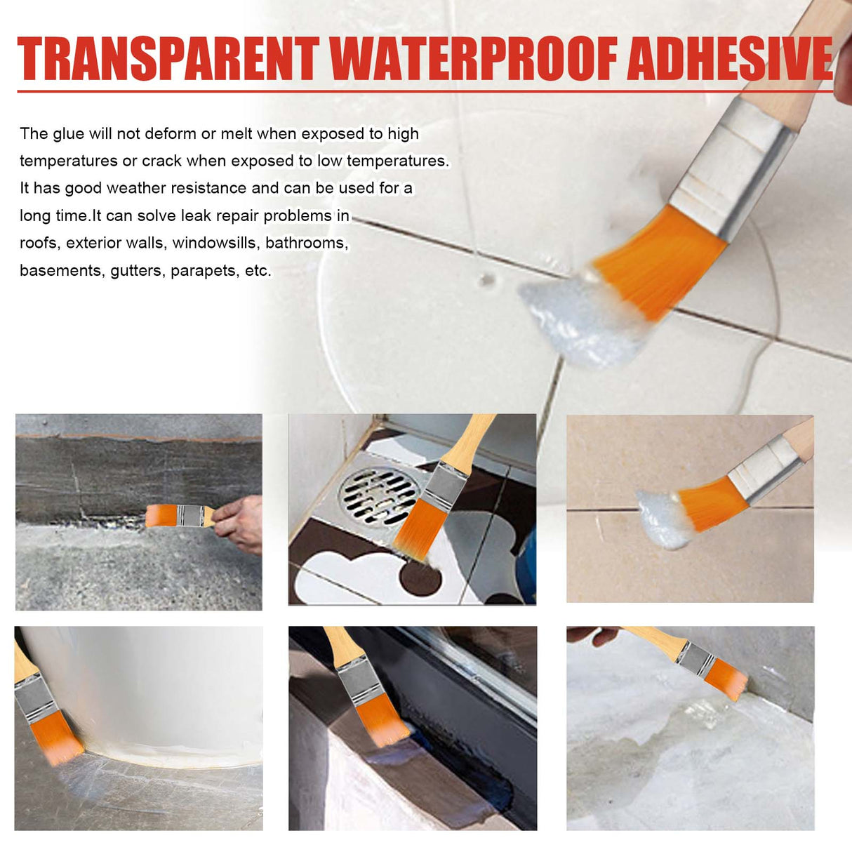 Waterproof Adhesive, Roof Bathroom Kitchen Wall Waterproof Free Smashing Brick Leakproof Paint - V.I.P Digital Presence