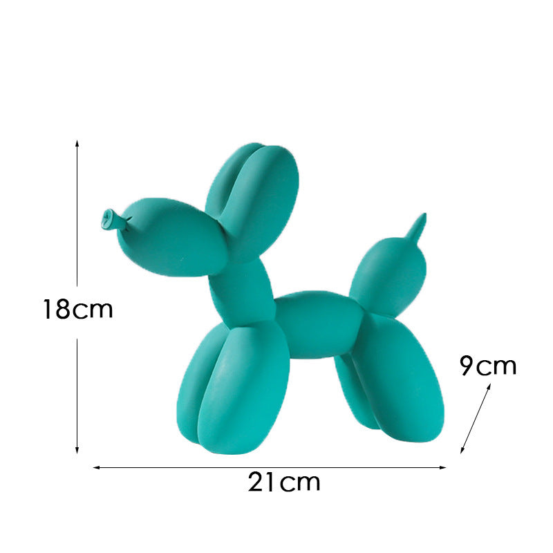 New black and white plaid balloon dog ornaments creative TV cabinet wine cabinet living room porch resin crafts - V.I.P Digital Presence