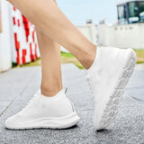 Indoor height increasing sports and leisure shoes for men white invisible height increasing shoes 7CM - V.I.P Digital Presence