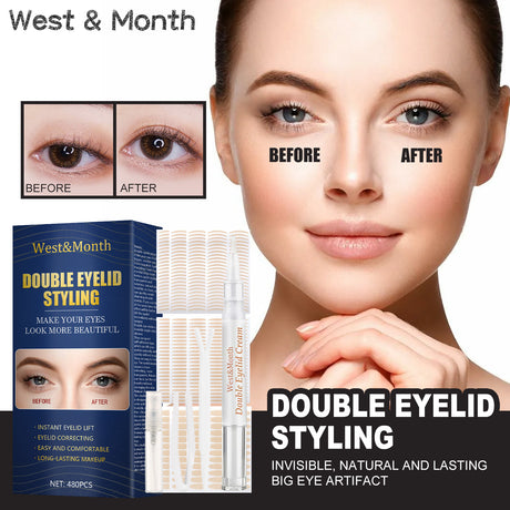 Double Eyelid Styling, Invisible Glue-free Natural Mesh Is Sticky When It Meets Water Lace Olive Type - V.I.P Digital Presence