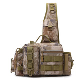 Men's Fishing Backpack: Equipped with bait box, equipment storage bag, pole holder, sling & shoulder bag design. - V.I.P Digital Presence