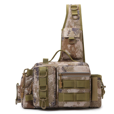 Men's Fishing Backpack: Equipped with bait box, equipment storage bag, pole holder, sling & shoulder bag design. - V.I.P Digital Presence