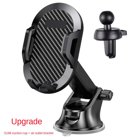 Long Rod Automatic Lock Car Phone Holder Telescopic Suction Cup Mount for Car Air Vent Lazy Live Streaming - V.I.P Digital Presence