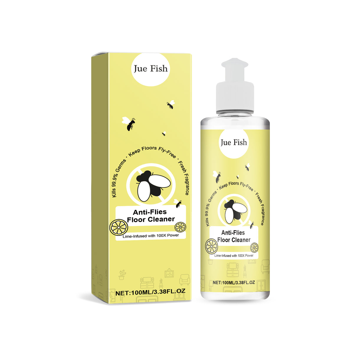 Anti-Fly Floor Cleaner, Clean Floor Stains, Anti-Fly Odor, Fresh Fragrance, Bright And Non-Slip - V.I.P Digital Presence