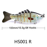 10cm Luya Bait Multi-Section Fish Plastic Hard Bait 15.5g Seven Sections Luya Bionic Bait Section Long Distance Cast Fake Bait Bait - V.I.P Digital Presence