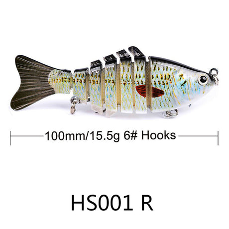 10cm Luya Bait Multi-Section Fish Plastic Hard Bait 15.5g Seven Sections Luya Bionic Bait Section Long Distance Cast Fake Bait Bait - V.I.P Digital Presence