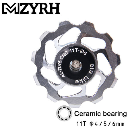 Mountain Bike Transmission Rear Dial Guide Wheel Ceramic Perlin Guide Wheel 11T Tooth Aluminum Alloy Tension Wheel - V.I.P Digital Presence