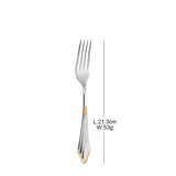 304 stainless steel knife, fork, spoon, hotel Western tableware, steak knife, fork, dessert spoon, fork, 4 piece  set - V.I.P Digital Presence