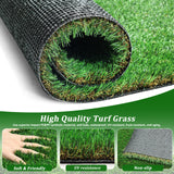 5FTX8FT outdoor artificial grass running blanket, thick and realistic fake grass roll with a pile height of 1.38 inches - V.I.P Digital Presence