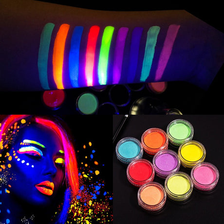 Colorful fluorescent body paint eyeliner cream Halloween face paint cream luminous color paint - V.I.P Digital Presence