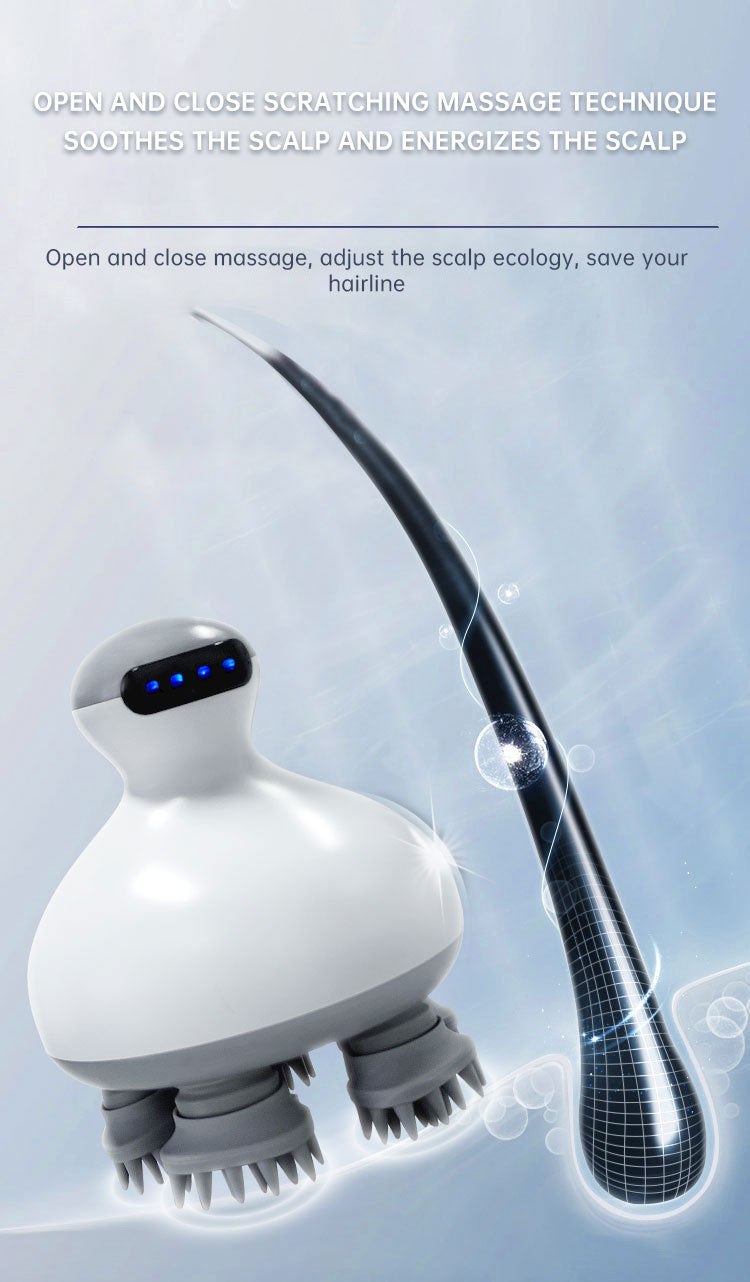 Head Massage Health Care Antistress Relax Body Massagem Deep Tissue Electric Vibrating Head Massager Hair Scalp Massager - V.I.P Digital Presence