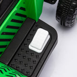 12V children ride the electric tractor "Black Knight" with a detachable storage tugboat and power display screen. - V.I.P Digital Presence