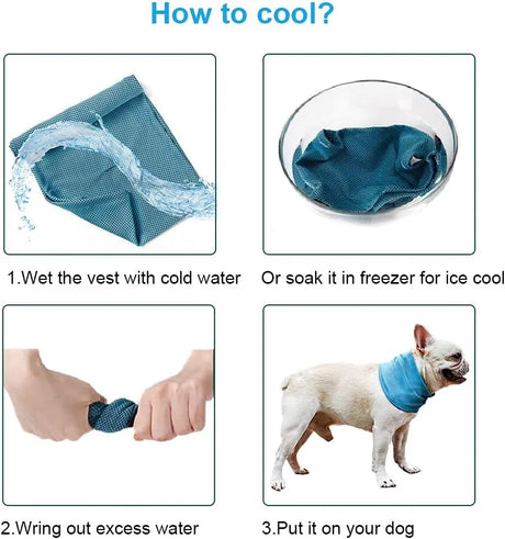 Dog Cooling Bandana Ice Pet Cooling Collar for Hiking Traveling Pet Supplies - V.I.P Digital Presence