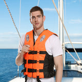 S-M-L-XL-2XL-3XL adult life jacket: buoyant, for sea fishing/outdoor sports, coated Oxford cloth. - V.I.P Digital Presence
