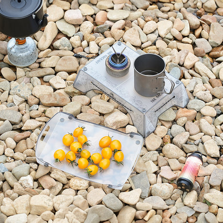 Folding Mini Table - Ultralight PP Camp Table & Tray (97g) Food-grade, Portable for Camping & Hiking Gear - V.I.P Digital Presence