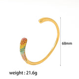 Colorful zirconium full diamond high-end fashion stainless steel casting bracelet bracelet bracelet accessories - V.I.P Digital Presence