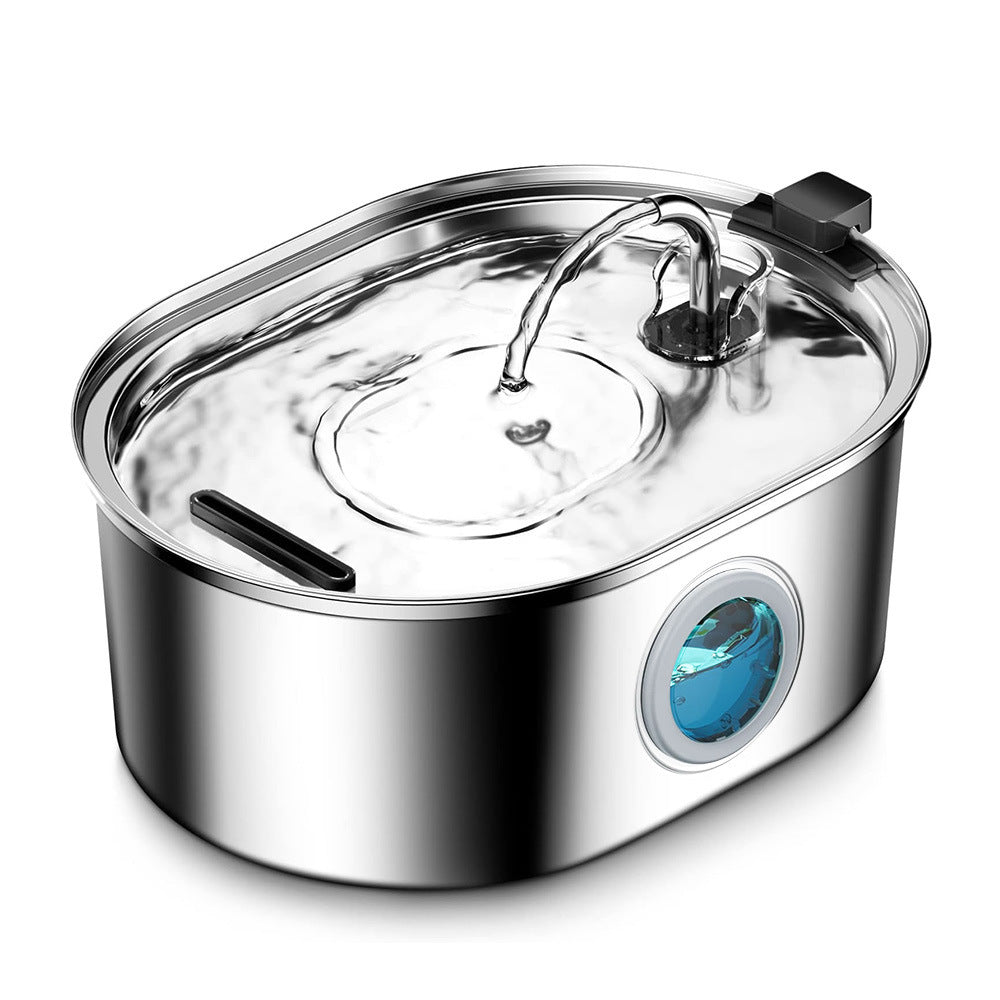 Stainless Steel Smart Pet Water Dispenser with Automatic Circulation and Filtration, Large Capacity Feeder for Cats and Dogs - V.I.P Digital Presence