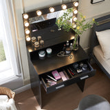 Makeup Vanity Desk with Mirror & Light - V.I.P Digital Presence