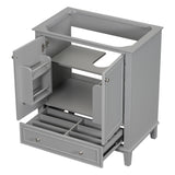 30 inch bathroom vanity no sink  base only gray - V.I.P Digital Presence
