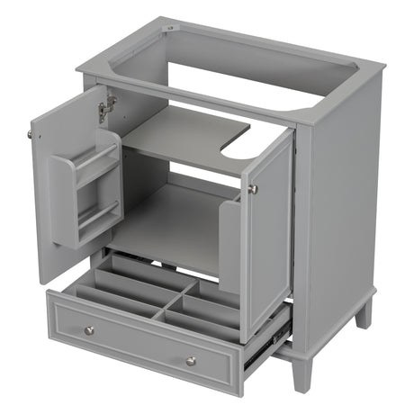 30 inch bathroom vanity no sink  base only gray - V.I.P Digital Presence