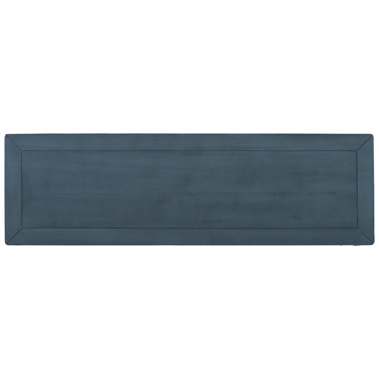 TREXM Classic Retro Style Console Table with Three Top Drawers and Open Style Bottom Shelf (Navy)