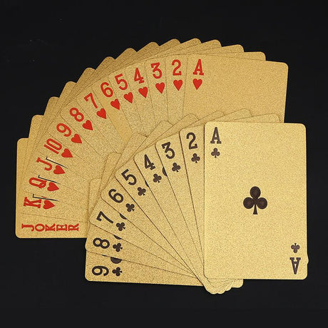 Waterproof Luxury Platinum Foil Poker Playing Cards Gold Plated Porker Cards - V.I.P Digital Presence
