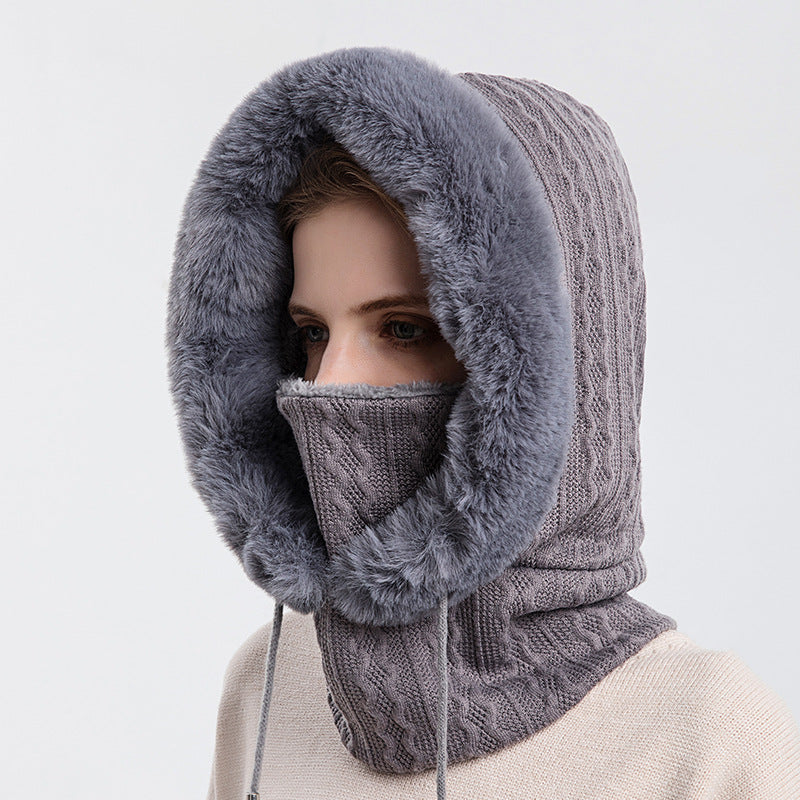 Gorro de invierno para montar al aire libre, gorro para esquiar en frío, bufanda cálida, mascarilla, gorro para protegerte del frío. 