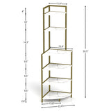 6-story corner open bookshelf, modern bookshelf, wooden frame, independent bookshelf unit, - V.I.P Digital Presence
