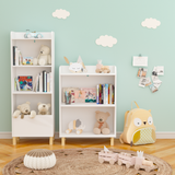 Kids 3-Tier Bookcase  Children's Book Display Bookshelf Toy Storage Cabinet Organizer for Children's Room - V.I.P Digital Presence