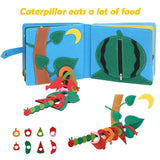 Juguetes Montessori para niños pequeños, tablero interactivo con escena de animales de granja, actividad de narración de cuentos, libro tranquilo, actividad de fieltro, juguete sensorial educativo 