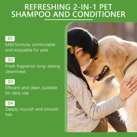 Pet Wash & Care 2-In-1 Dog & Cat Stay Fragrant Body Wash Pet Hair Cleaning Body Wash - V.I.P Digital Presence