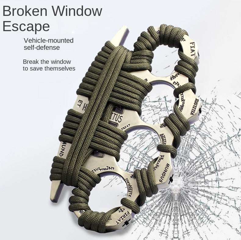 Finger Knuckle Four-Finger Boxing Glove Self-Defense Tool Weapon Ring Hand Clip Fist Clip Anti-Wolf Device - V.I.P Digital Presence