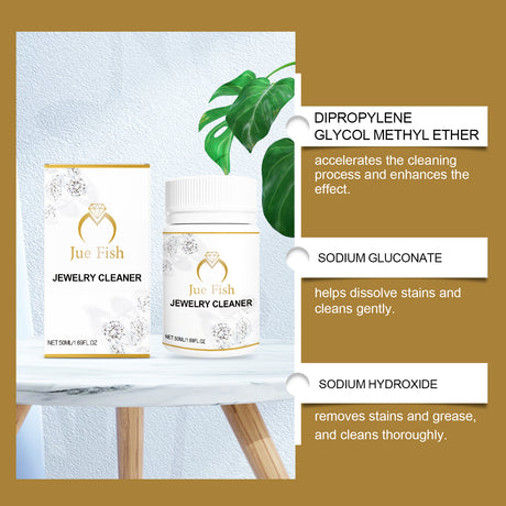 Jewelry Cleaner Jewelry Metal Cleaning Solution Diamond Necklace Rust And Ash Removal Care Solution - V.I.P Digital Presence
