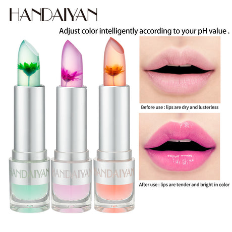 HANDAIYAN Warm Lipstick Flower Color Changing Moisturizing Lipstick Is Not Easy To Fade And Does Not Take Off Makeup - V.I.P Digital Presence