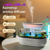Smart Cool Mist Raindrop Air Humidifier for Garden Landscape Christmas Tree White Noise Oil Aroma Diffuser Portable - V.I.P Digital Presence