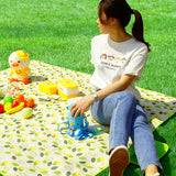 Esterilla de picnic para exteriores, resistente a la humedad, para camping, portátil, con cojín, gruesa, impermeable, para tienda de campaña 
