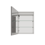 26x20 inch(Left Door) bathroom medicine cabinet with LED mirror 3000K~6000K single door lighting bathroom cabinet with touch switch adjusta - V.I.P Digital Presence