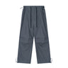 Wrinkled Casual Straight Cargo Pants Men's American Loose Solid Color Thin Sports Drawstring Cuffed Long Trousers - V.I.P Digital Presence