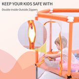 55'' Toddlers Trampoline with Safety Enclosure Net and Balls, Indoor Outdoor Mini Trampoline for Kids - V.I.P Digital Presence