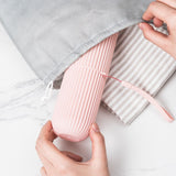 Plastic toothbrush box portable toothbrush cup brushing teeth mouthwash cup and dental cylinder - V.I.P Digital Presence