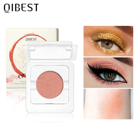 QIBEST Monochrome Eye Shadow Nude Makeup Earth Color Pearl Matte New Color Wine Red Earth Color Stage Makeup - V.I.P Digital Presence