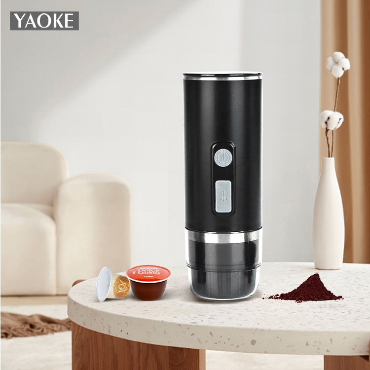 Yaoke portable fully automatic Italian espresso capsule coffee machine large and small capsule coffee powder universal - V.I.P Digital Presence
