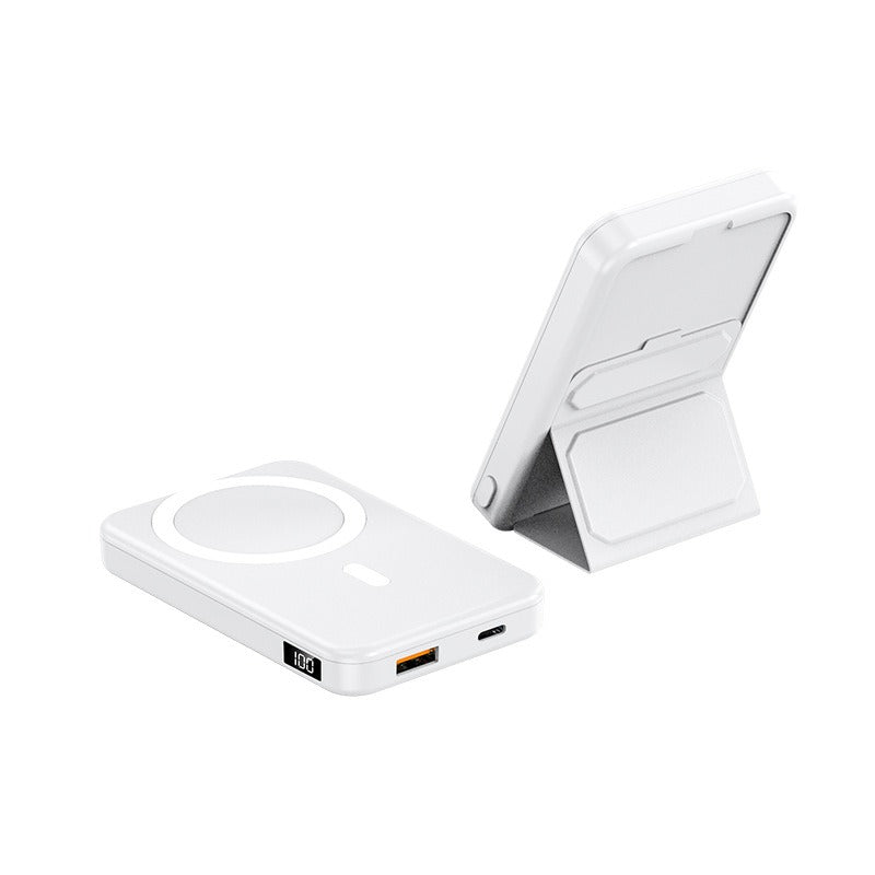 Estación de energía inalámbrica portátil de 10000 mAh y 22,5 W con logotipo personalizado, soporte de carga rápida, banco de energía magnético 