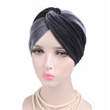 Women Velvet Turban Hat Headband Muslim Hijab Caps Female Soft Bandana Headband Hijabs Head Wrap Hair Accessories Supplies - V.I.P Digital Presence