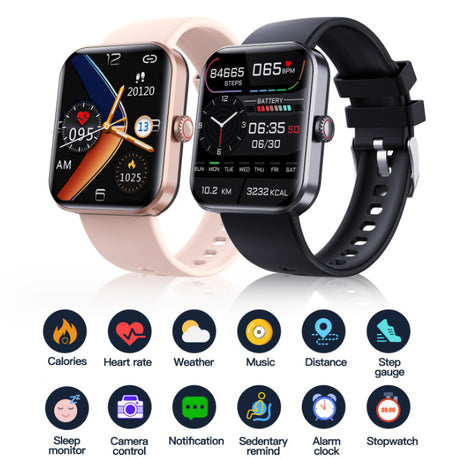 F57L sports wristband heart rate blood pressure monitoring body temperature information push Bluetooth smart watch - V.I.P Digital Presence